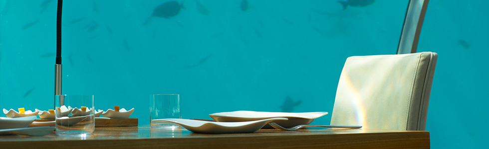 Dine underwater in Maldives