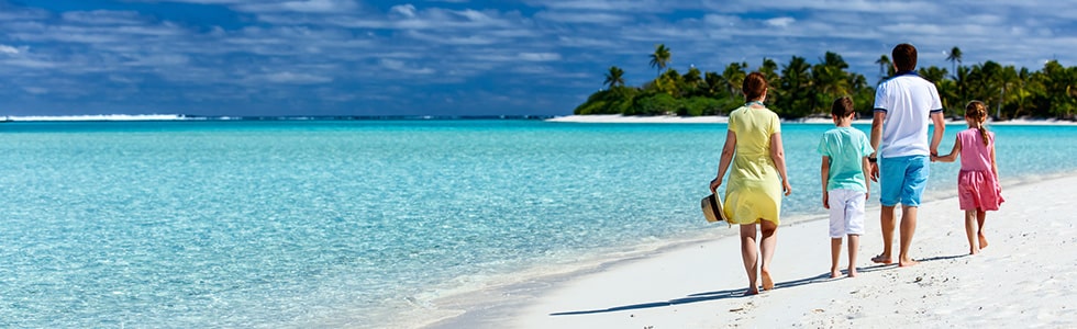 Family in Maldives