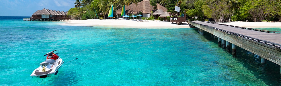 Jet ski in Maldives