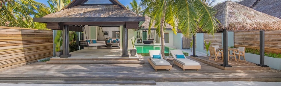 Maldives beach villa