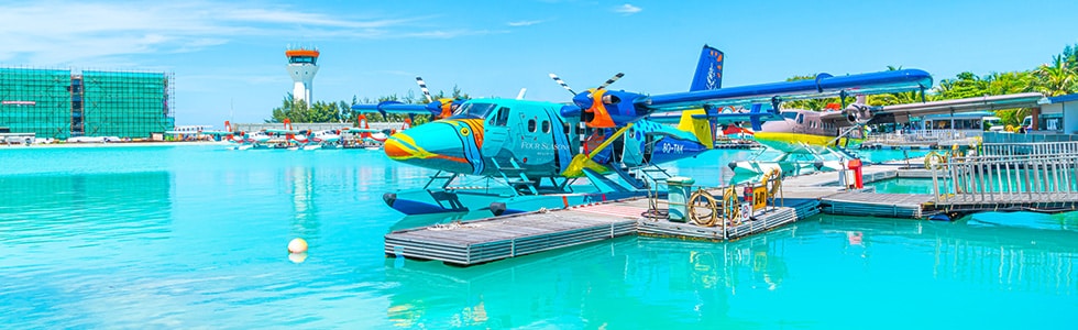 Seaplane in Maldives